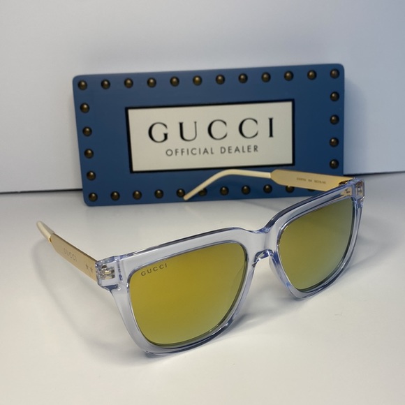 New - GUCCI Gold Square Unisex Sunglasses
GG0976S 004 56 - Picture 5 of 15